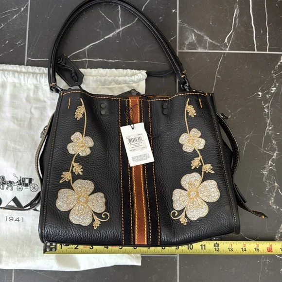 Coach Western Embroidered Rogue with Clochette, Hangtag, & Dustbag - Picture 13 of 16